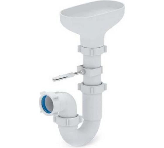 Изображение товара Сифон АНИ Пласт трубный, с разрывом струи, 1 1/2x40, выпуск воронка DR0100 025-0542