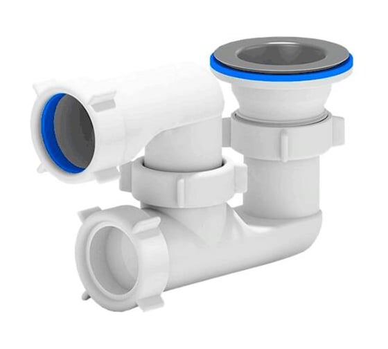 Изображение товара Сифон для поддона АНИ Пласт регулируемый, 1 1/2x40, нержавеющая сетка E210 025-0304