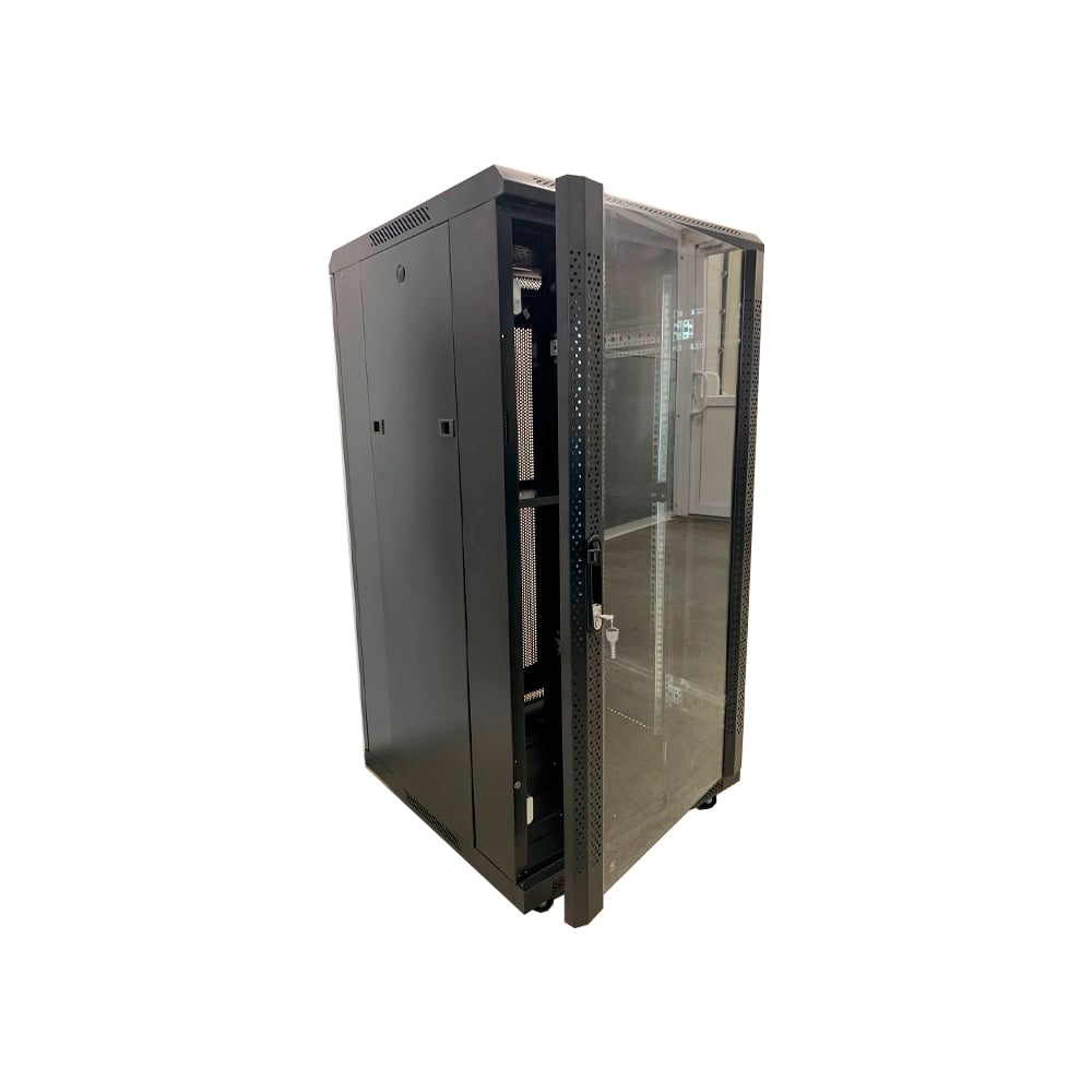 Изображение товара Телекоммуникационный шкаф Компания Фортон 22U 600x600x1200 металл стекло
