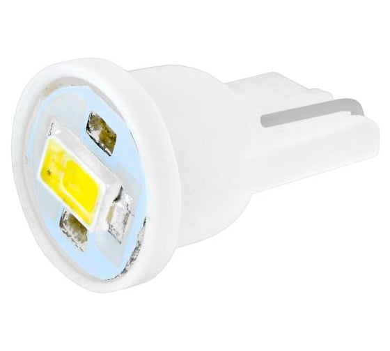 Изображение товара Автолампа диод SKYWAY T10W5W 12V 1SMD блистер EXTRA LIGHT без цоколя 1-конт белая габариты, номер S08201143