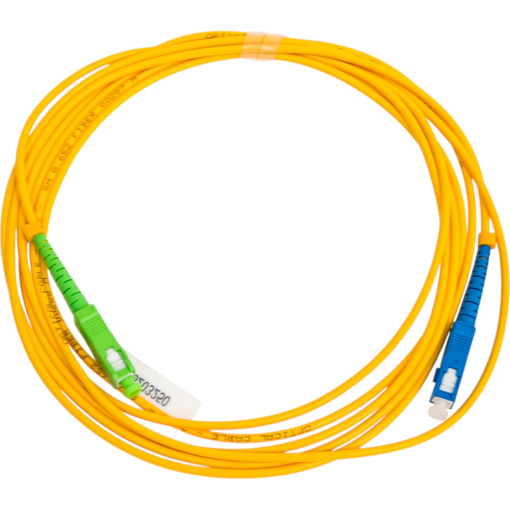 Изображение товара Оптический патч-корд SC-SM 3м КОМПАНИЯ ФОРТОН UPC-APC
