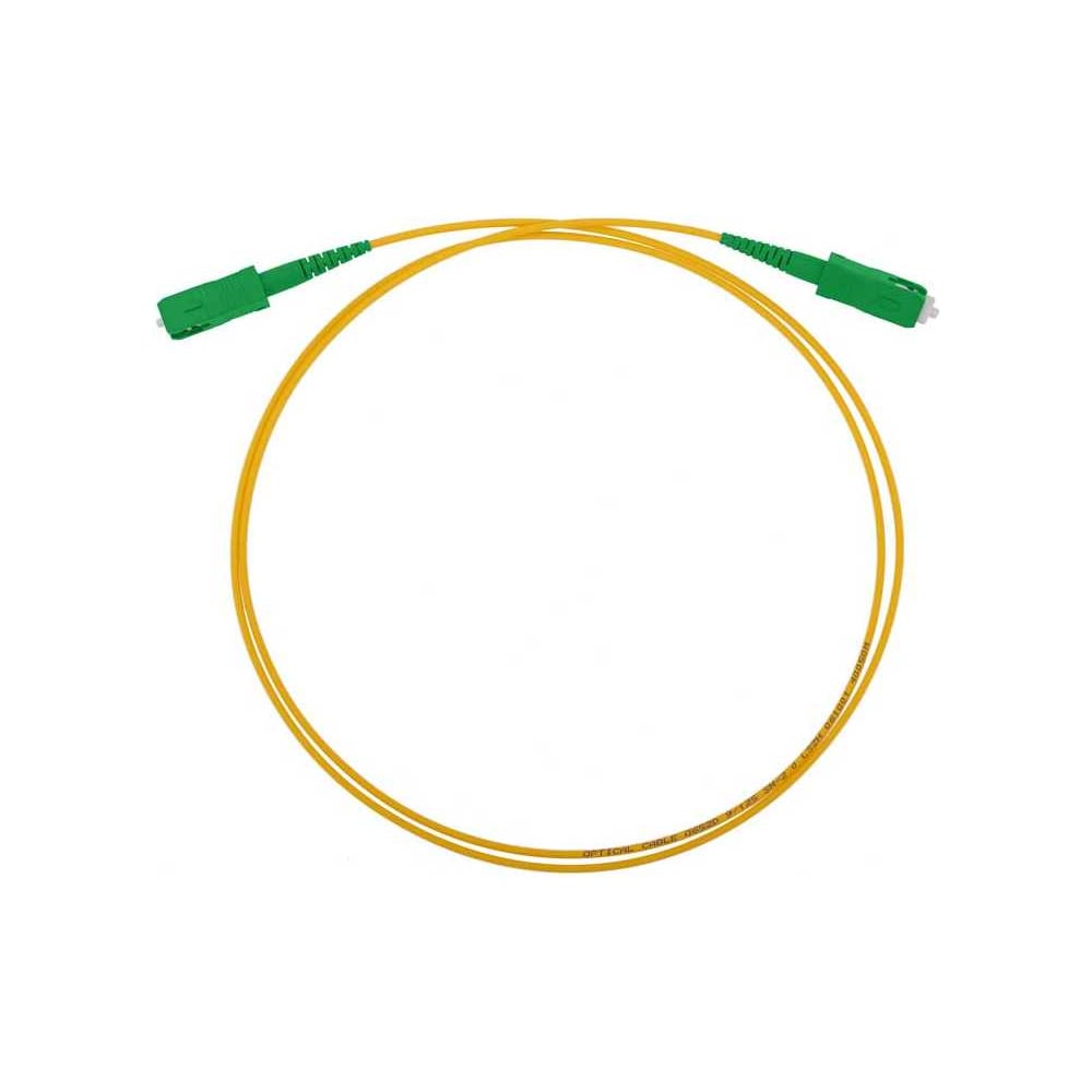 Изображение товара Шнур оптический "КОМПАНИЯ ФОРТОН" APC/SC APC-SM - simplex-1м