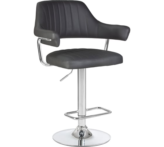 Изображение товара Барный стул DOBRIN CHARLY цвет сиденья серый, цвет основания хром  LM-5019_CH-M_EL-188-55