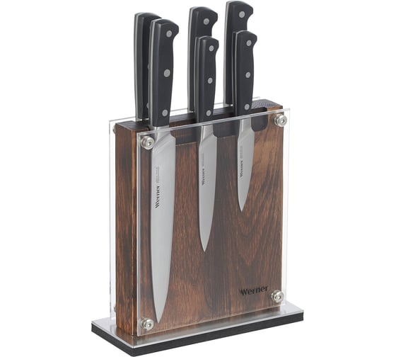 Изображение товара Набор ножей WERNER Infinity на подставке, 6 предметов 51948