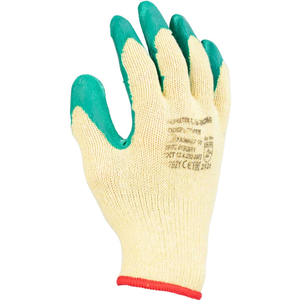 Изображение товара Трикотажные перчатки Fort 7032 W с рифленым латексом