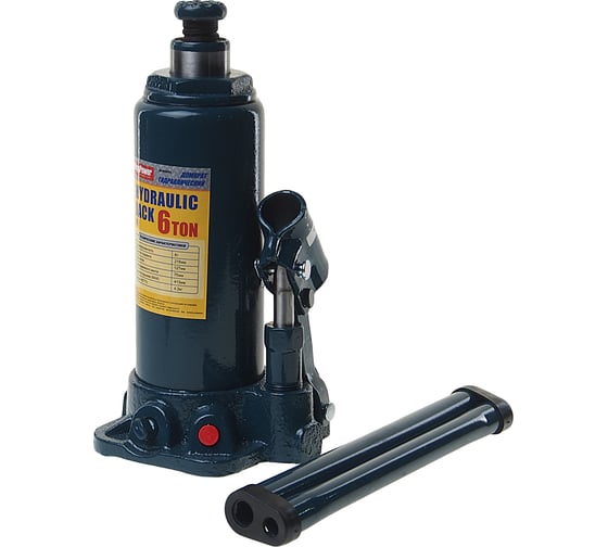 Изображение товара Гидравлический бутылочный домкрат MEGAPOWER 6 т, 216-413 мм, с клапаном M-90604