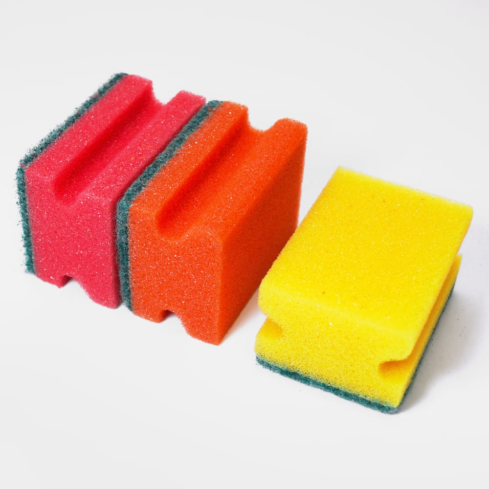 Изображение товара Губка для посуды Guppy Profi Профильная 3 шт 80x60x43 мм