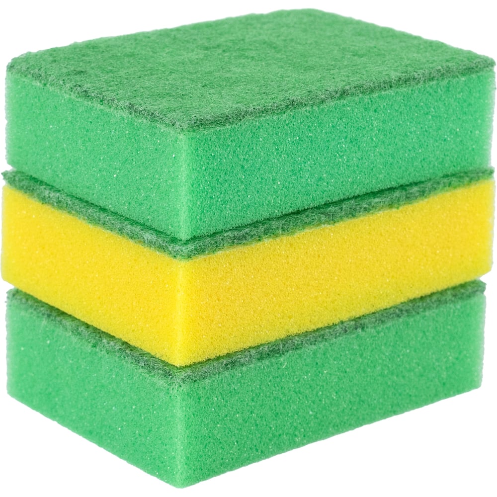 Изображение товара Губка для посуды Guppy Maxi 114x80x35 мм 3 шт
