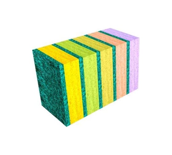 Изображение товара Губка для посуды Guppy Standart (5 шт) 90x60x35 мм 8455055