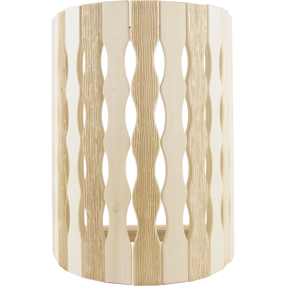 Изображение товара Абажур настенный Банная линия Пламя Капучино 31x25см из липы для ванной комнаты