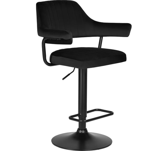Изображение товара Барный стул DOBRIN CHARLY BLACK цвет сиденья черный велюр MJ9-101, цвет основания черный LM-5019_B-M_V-MJ9-101