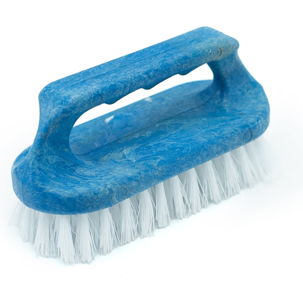 Изображение товара Щетка для ванны Guppy 140x60x65 мм пластиковая синяя с искусственной щетиной