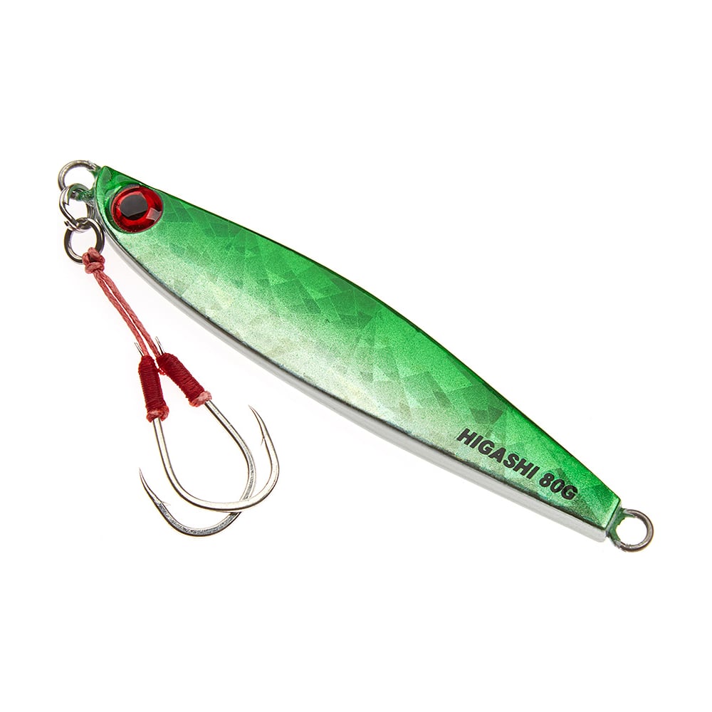 Изображение товара Пилькер HIGASHI Hayai jigu 80 г - блесна для рыбалки, двойной крючок