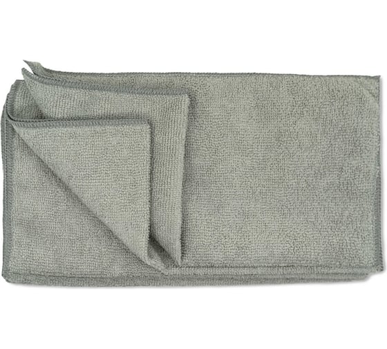 Изображение товара Салфетка Grass микрофибра 220 г/м, 35х40 серая, 10 шт УПАК IT-0777
