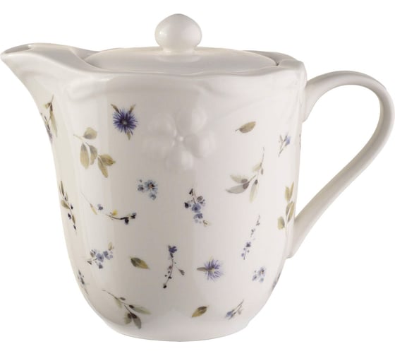 Изображение товара Чайник заварочный BILLIBARRI Royal Bine цветочный принт, фарфор, 1050 мл 806832346186