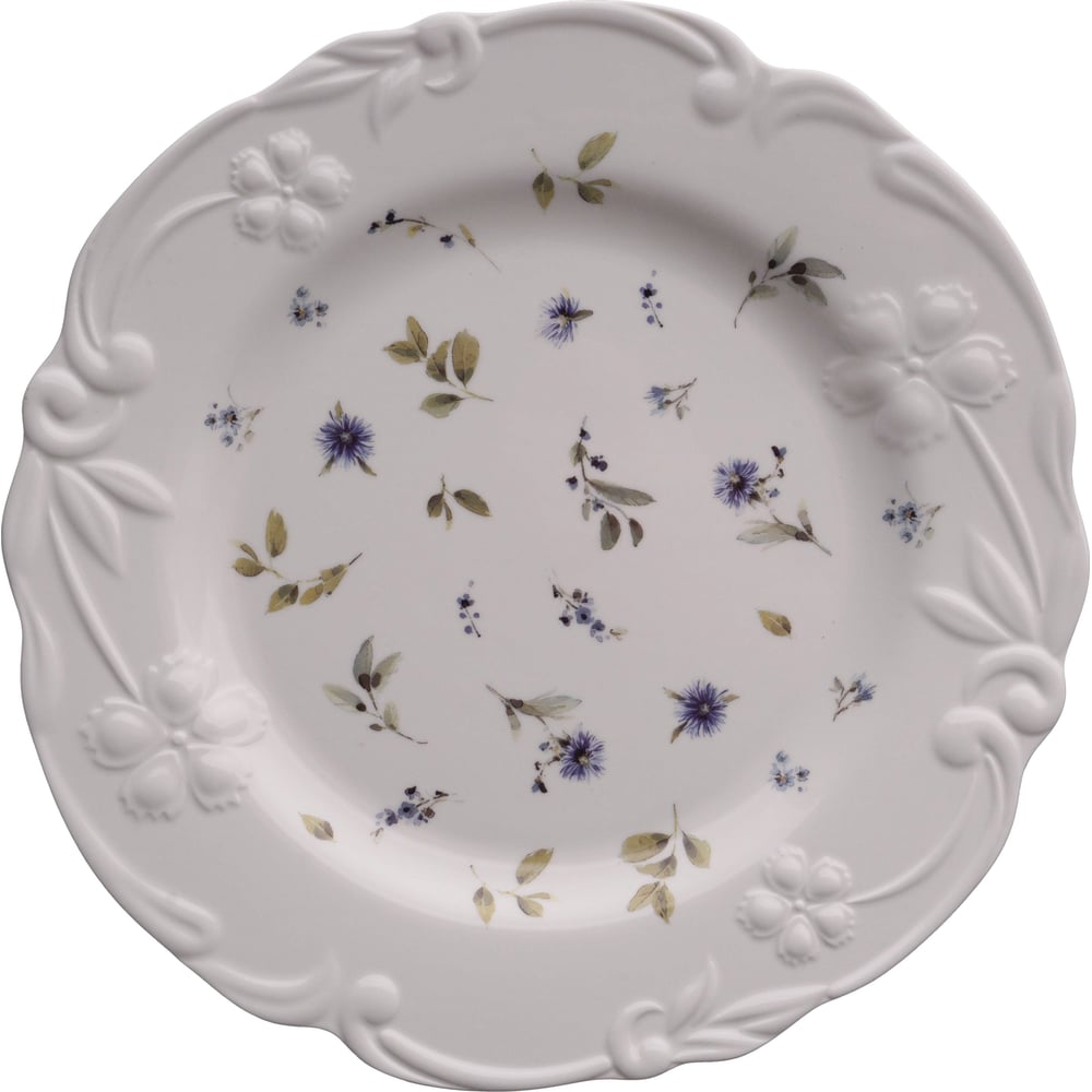 Изображение товара Тарелка фарфор 26 см с цветочным принтом BILLIBARRI Royal Bine
