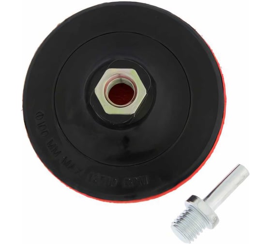 Изображение товара Насадка твердая с адаптером на липучке (100 мм; М14) для дрели и УШМ ТУНДРА 4720041