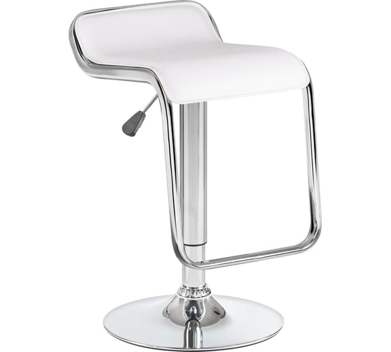 Изображение товара Барный стул DOBRIN CRACK цвет сиденья белый, цвет основания хром LM-3021_CH-M_EL-white