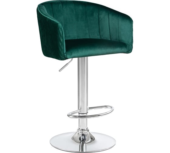 Изображение товара Барный стул DOBRIN DARCY цвет сиденья зеленый 1922-9, цвет основания хром LM-5025_CH-M_V-1922-9