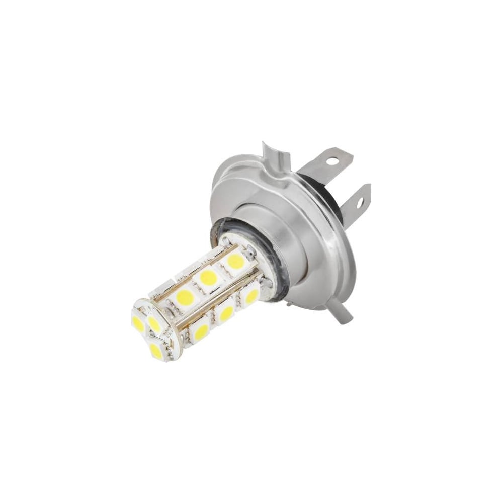 фото Автолампа диод skyway h4 12v 18 smd блистер 2-контактная белая ближний, дальний свет s08201016