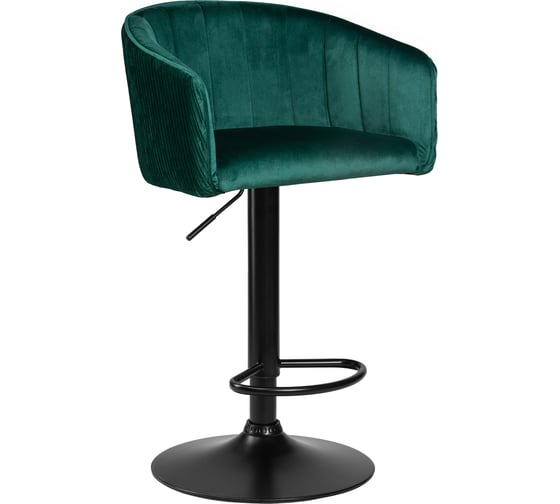 Изображение товара Барный стул DOBRIN DARCY BLACK цвет сиденья зеленый велюр 1922-9, цвет основания черное LM-5025_B-M_V-1922-9