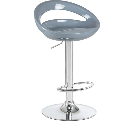 Изображение товара Барный стул DOBRIN DISCO цвет сиденья серый, цвет основания хром LM-1010_CH-M_ABS-grey
