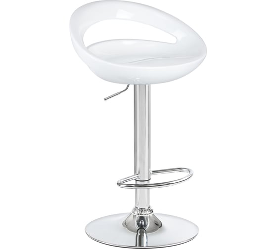 Изображение товара Барный стул DOBRIN DISCO цвет сиденья белый, цвет основания хром LM-1010_CH-M_ABS-white