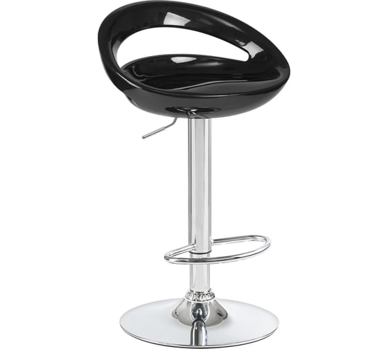 Изображение товара Барный стул DOBRIN DISCO цвет сиденья черный, цвет основания хром  LM-1010_CH-M_ABS-black
