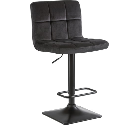 Изображение товара Барный стул DOBRIN DOMINIC цвет сиденья черный велюр MJ9-101, цвет основания черный LM-5018_B-M_V-MJ9-101