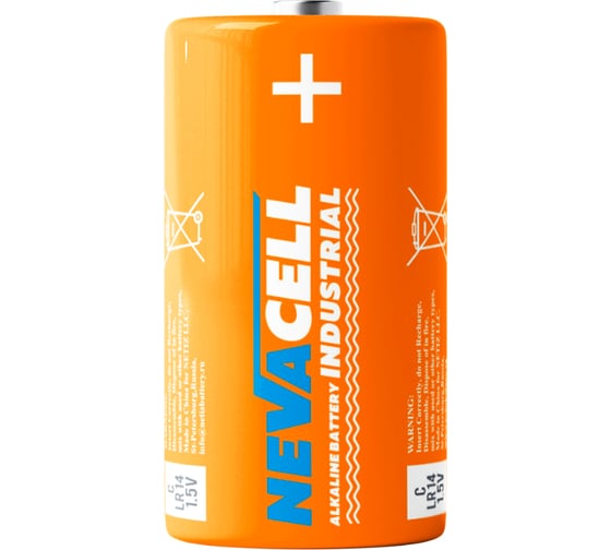 Изображение товара Элемент питания алкалиновый NevaCell батарейка industrial C LR14, 12 штук 4687205314833