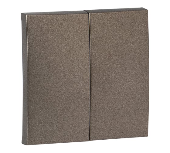 Изображение товара Лицевая панель 2-клавишного выключателя EKF PROxima Валенсия, 10А, графит ESV10-L-023-60