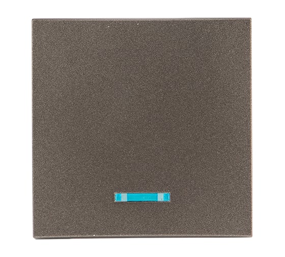 Изображение товара Лицевая панель 1-клавишного выключателя с индикатором EKF PROxima Валенсия,10А, графит ESV10-L-121-60