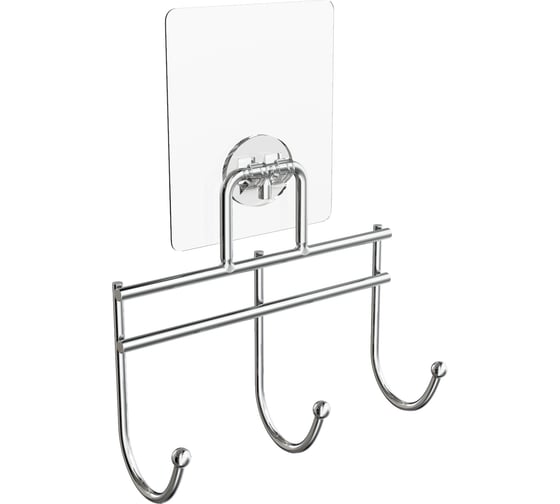 Изображение товара Планка Kleber с 3 крючками на силиконовом креплении LITE KLE-LT003