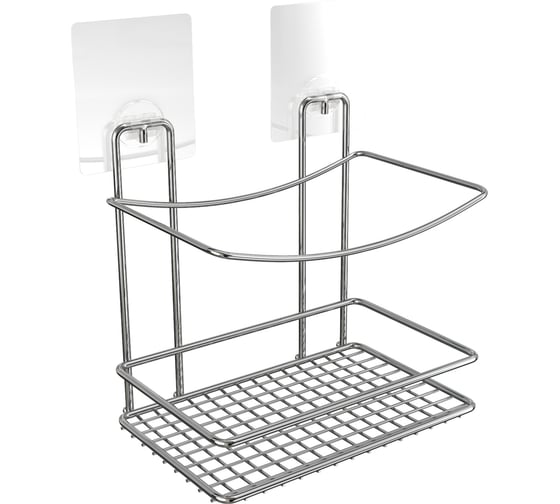 Изображение товара Полка высокая для ванной Kleber-решетка настенная на силиконовом креплении Lite KLE-LT033