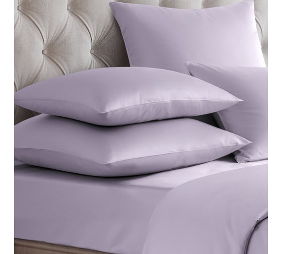 Изображение товара Набор из 2-х наволочек EDELSON TENCEL 50x70 см, тенцель-трикотаж, лаванда ENT-57 лаванда