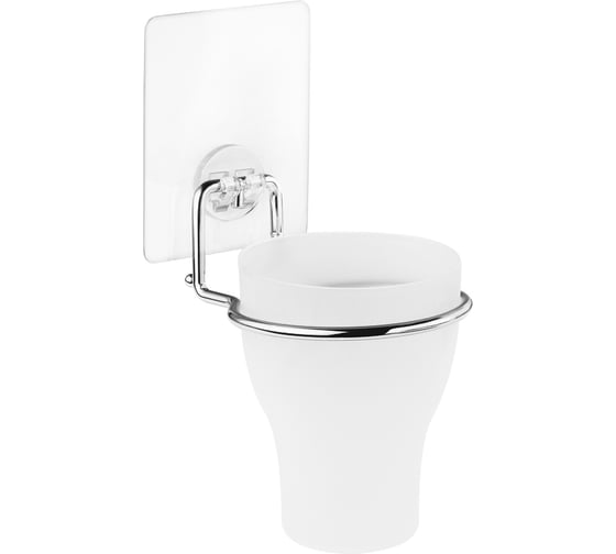 Изображение товара Стакан для ванной Kleber одинарный на силиконовом креплении пластиковый Lite KLE-LT044