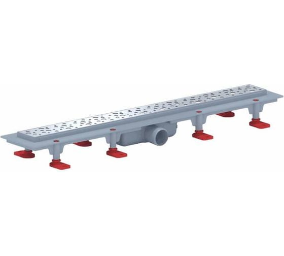 Изображение товара Душевой лоток АНИ Пласт горизонтальный выпуск, гидрозатвор, Дн40, 450х62, нержавеющая решетка, глянец TL1345G 004-0379