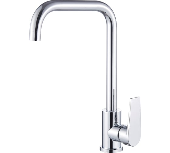 Изображение товара Смеситель для кухни ARGOTECH FRIGAT Г-обр. излив, d-35, нерж. сталь, хpом, монтаж - гайка 44277