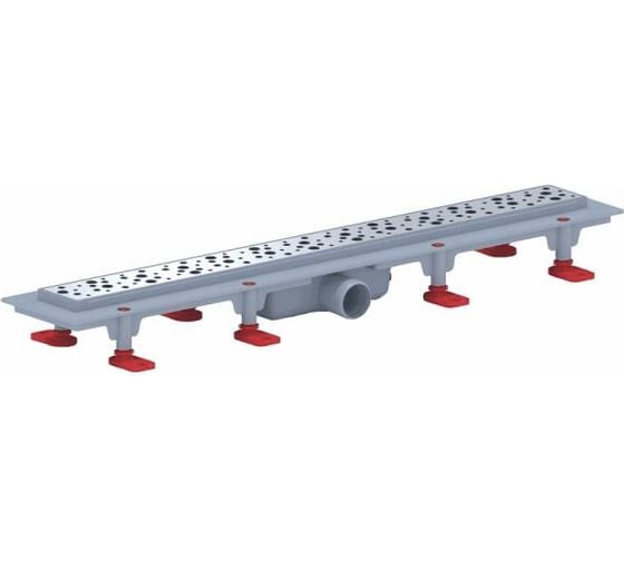 Изображение товара Душевой лоток АНИ Пласт сухой затвор, Дн40, 650х62, нержавеющая решетка, глянец TLQ1365G 004-0414