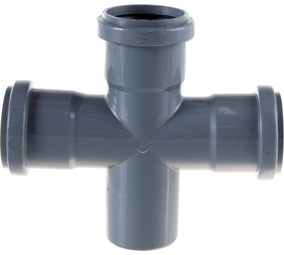 Изображение товара Канализационная крестовина АТЛАС ПЛАСТ DN 50х50х50 SCE000000050