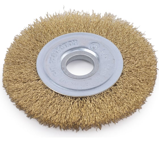 Изображение товара Щетка для УШМ плоская латунированная 125 мм VIRA 576125