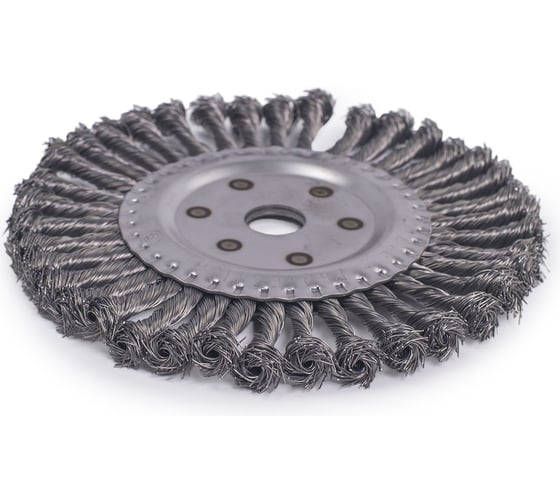 Изображение товара Щетка для УШМ плоская крученая 200 мм VIRA 577200