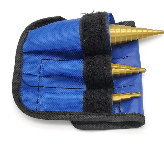 Изображение товара Набор ступенчатых сверл 3 шт 4-32 мм в чехле BESTELLI CT10000105