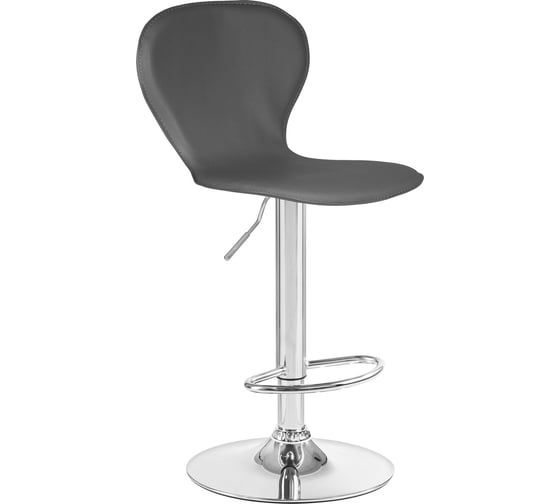 Изображение товара Барный стул DOBRIN ELISA цвет сиденья серый, цвет основания хром  LM-2640_CH-M_EL-grey