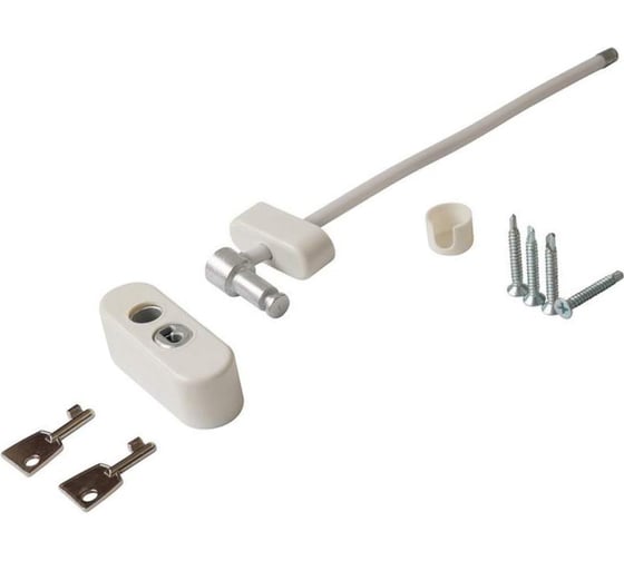 Изображение товара Блокиратор поворота с тросиком и ключом Tech-Krep/Zitar белый 148113