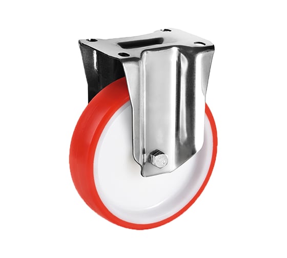 Изображение товара Опора колесная неповоротная (125 мм; 165 кг; полиуретан) RONEL FNP 55