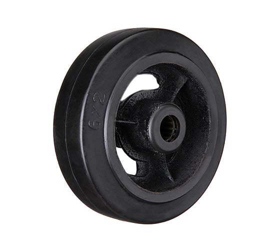 Изображение товара Колесо большегрузное на ось (200 мм; 380 кг; черная резина) Longway D 80