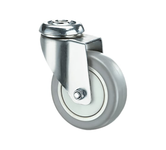 Изображение товара Опора колесная поворотная (100 мм; 100 кг; резьба под болт M12) RONEL TPR 42