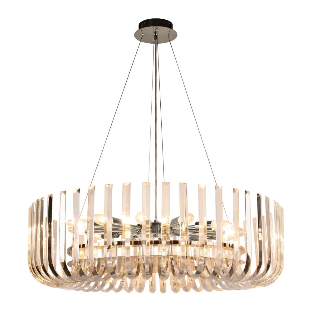 Изображение товара Подвесной светильник LOFT IT Dakota 10300/800 Nickel модерн стиль диаметр 80 см