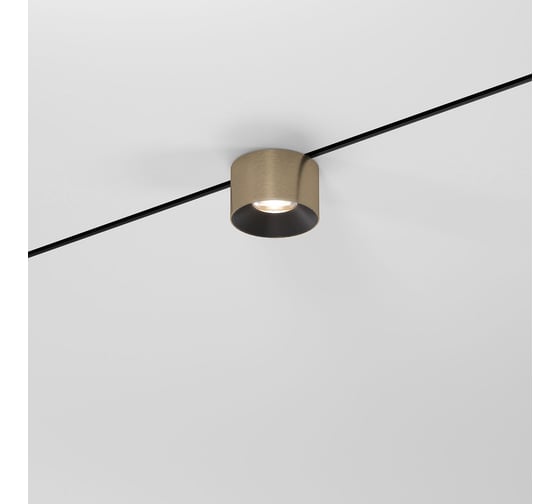 Изображение товара Трековый светильник Elektrostandard Mini Magnetic 5W 3000K латунь/черный a067278